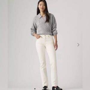 Levi’s Wedgie Straight Jeans size 29 off white NWT